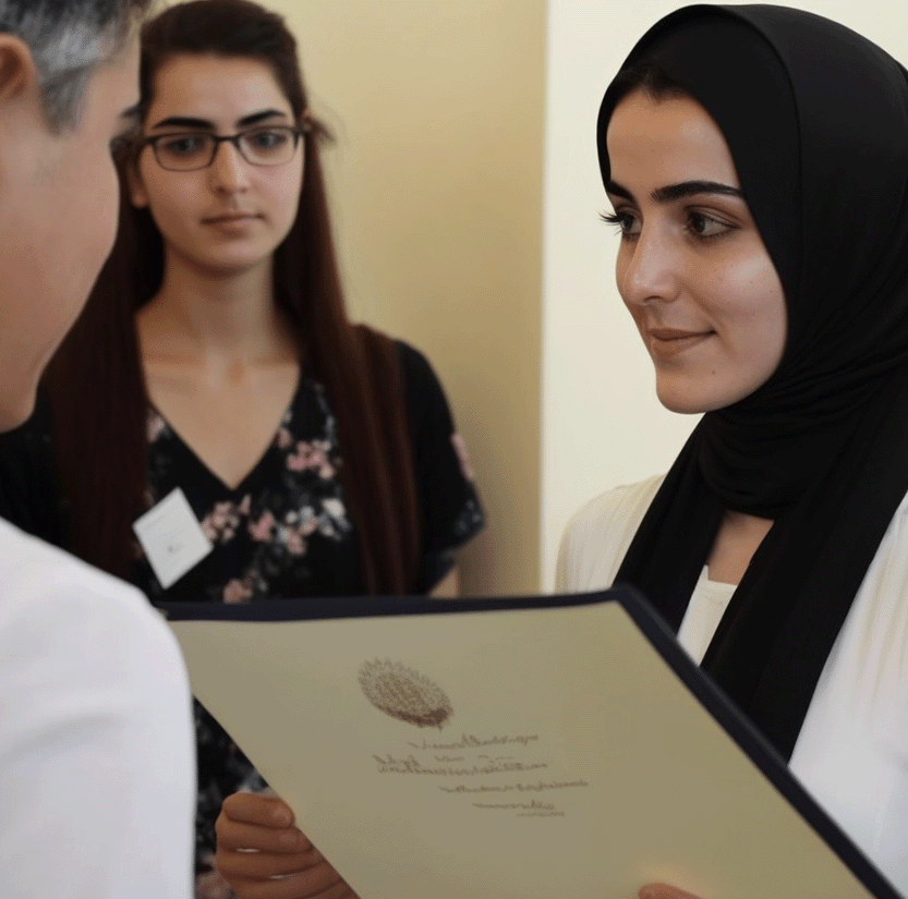 Enso DX establishing her first scholarship for a female student at ITU Istanbul